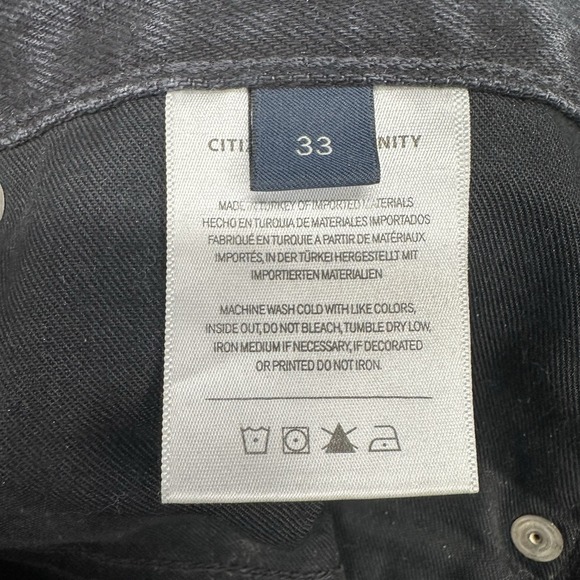 Citizens of Humanity Annina Wide Leg Jeans Womens Size 33 Black High Rise NWOT - Picture 10 of 16